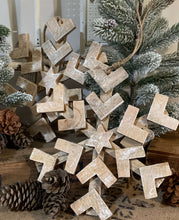 Load image into Gallery viewer, Jumbo Timber Farmhouse Snowflakes
