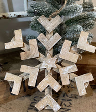 Load image into Gallery viewer, Jumbo Timber Farmhouse Snowflakes
