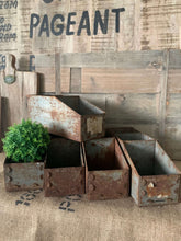 Load image into Gallery viewer, Vintage Metal Storage Drawer- Rustic
