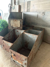 Load image into Gallery viewer, Vintage Metal Storage Drawer- Rustic
