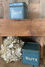 Load image into Gallery viewer, Rustic Blue Storage Tins
