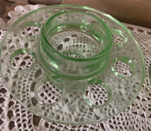 Load image into Gallery viewer, Collectable Depression Glass Flower "Frogs"
