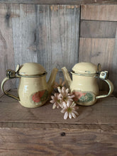Load image into Gallery viewer, Small Enamel Miniature Teapot/Coffee Pot
