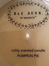 Load image into Gallery viewer, Rae Dunn Halloween “Spooky” 13.2oz candle - Pumpkin Pie
